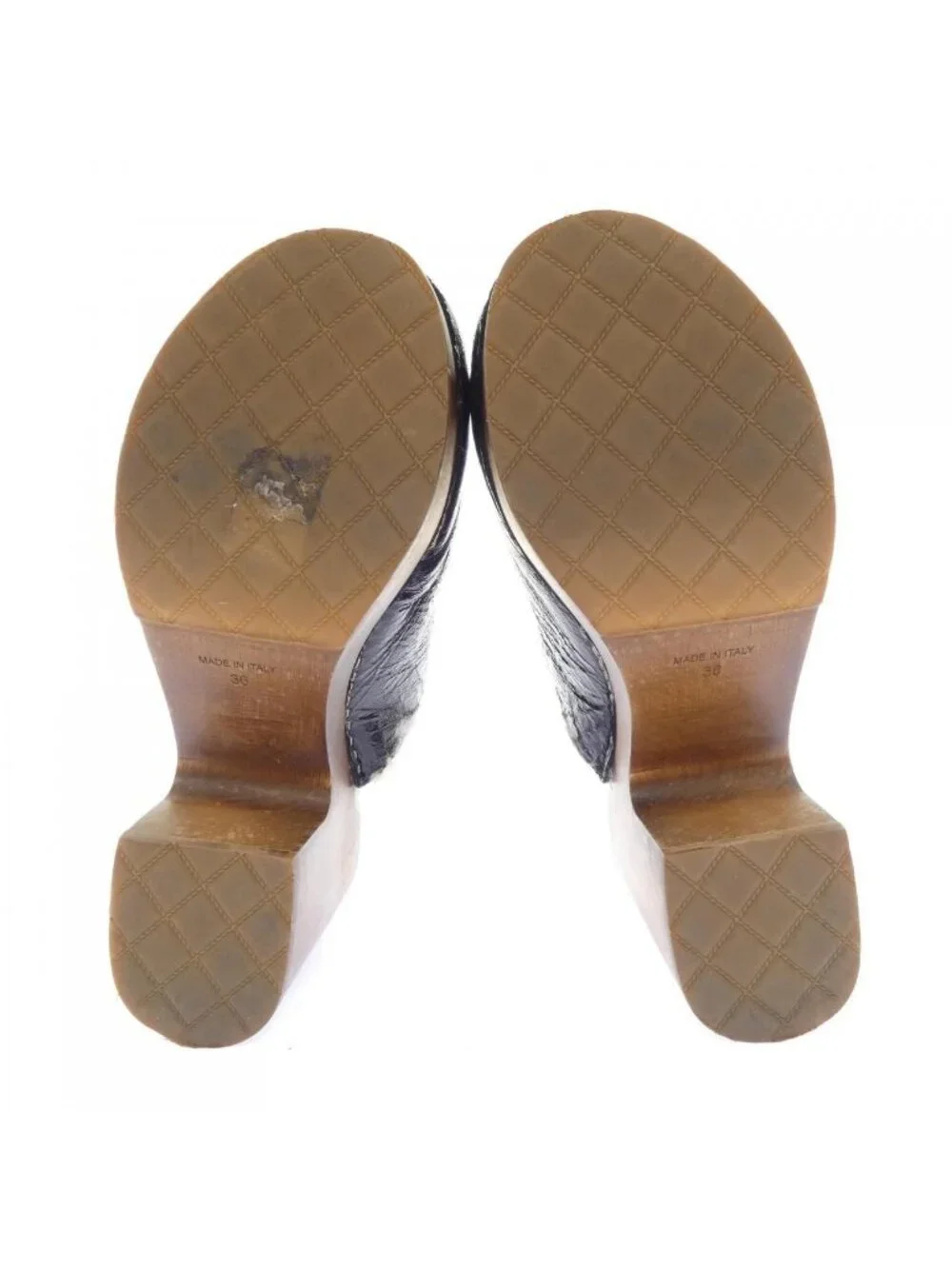 Chanel Clog Sandals Black